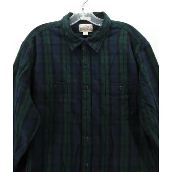 J Crew Shirt XL Midweight Flannel Double Brushed Classic Tartan Plaid - Picture 2 of 11